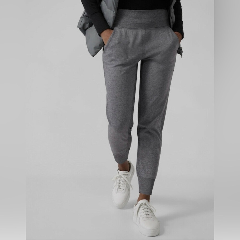 Athleta Heather Gray Knit Venice Jogger Tall